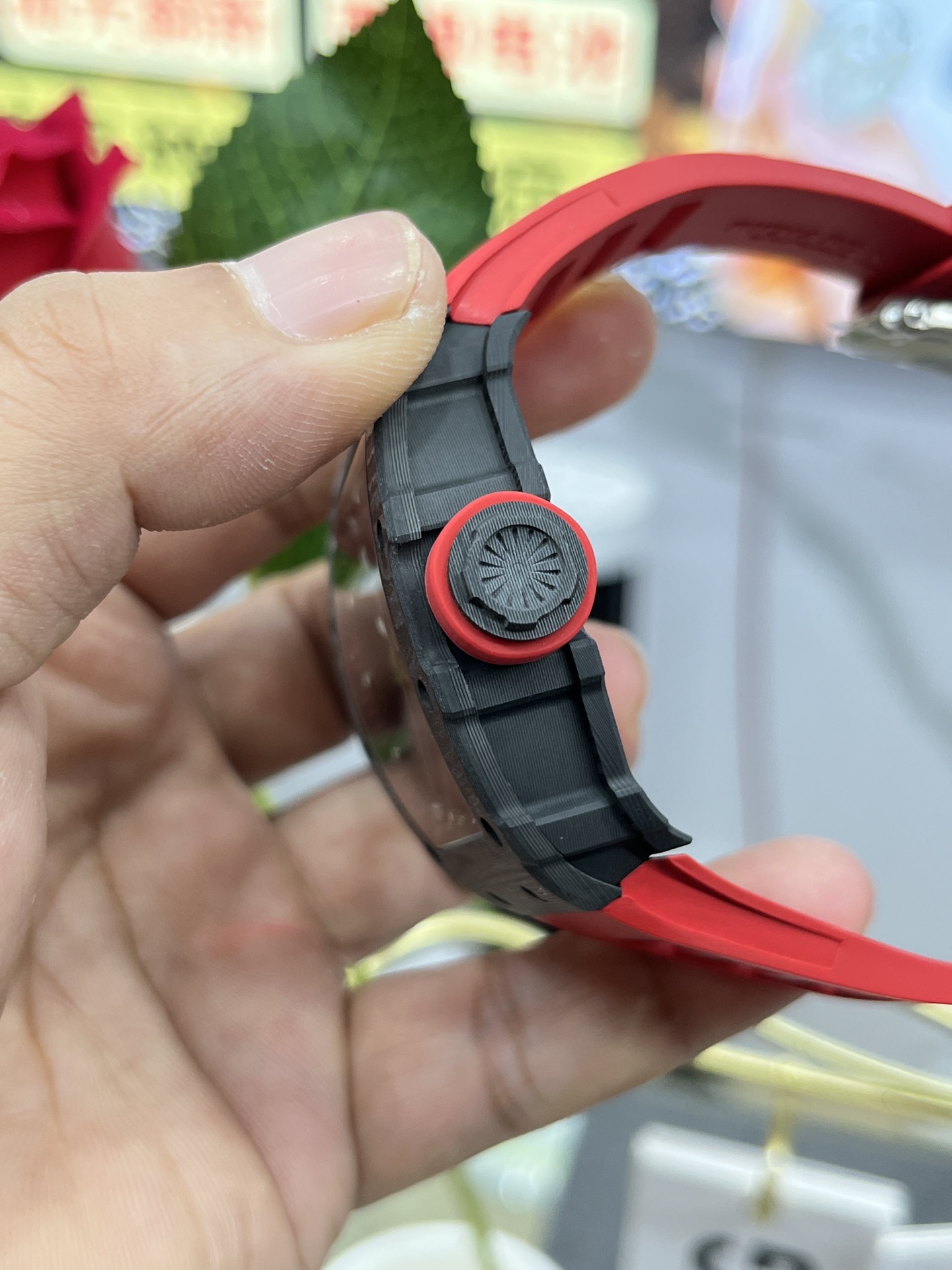 Replica Richard Mille RM35-02 Red Rubber Strap Swiss Movement Sports Watch - Image 5