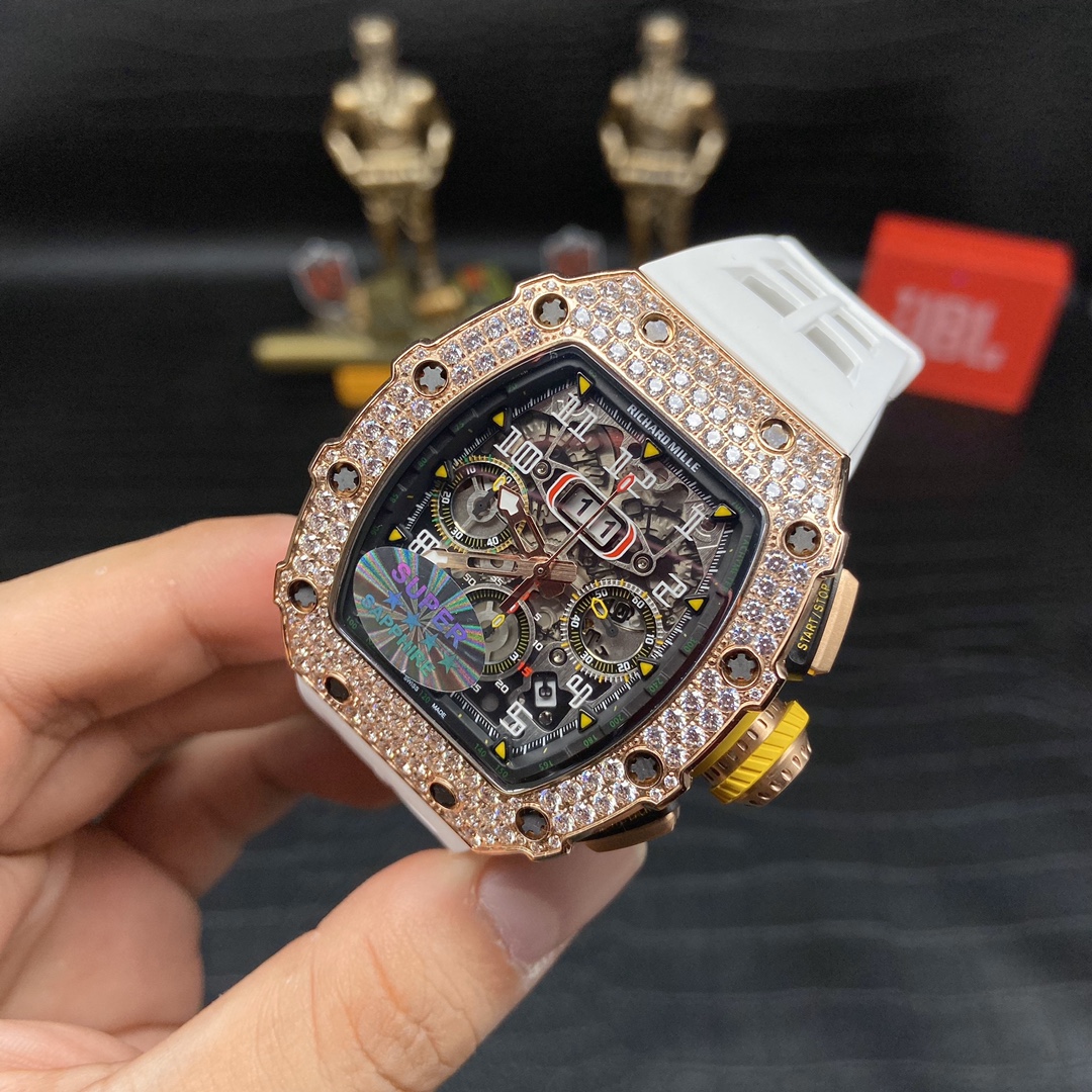 Richard Mille RM 11-03 Replica Watch For Men – Swiss Movement, Diamond-Set Bezel, Luxury Timepiece - Image 3