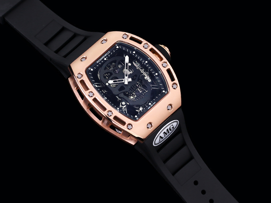 RM052 Skeleton Tourbillon Replica Watch – Rose Gold Case - Image 6