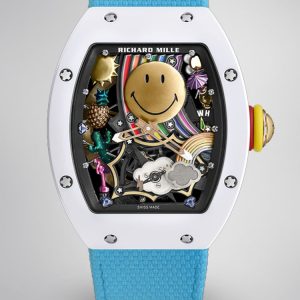 Replica Richard Mille RM 88 Smiley Automatic Winding Tourbillon with Blue Strap