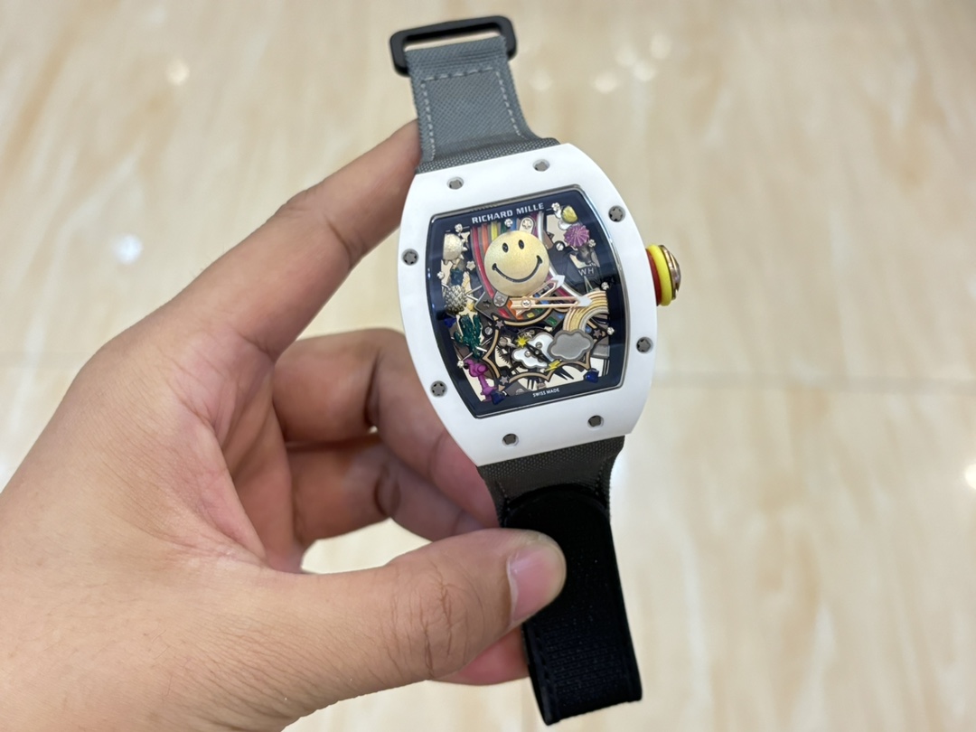 Richard Mille RM088 Tourbillon Smiley Replica – 43mm Swiss Automatic Movement - Image 4