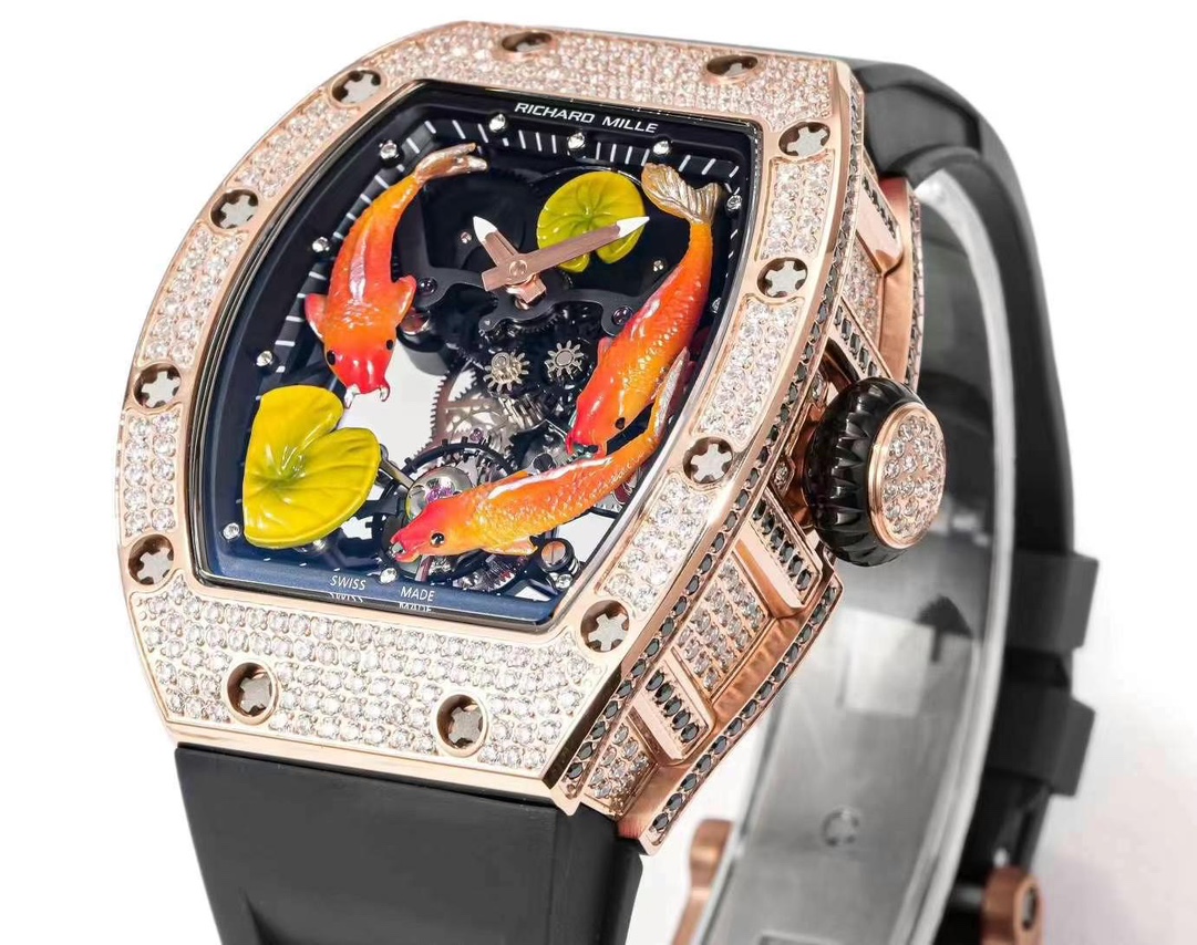 Replica Richard Mille RM S10 Koi Tourbillon Watch – Limited Edition Men’s Fake Tourbillon Timepiece - Image 8
