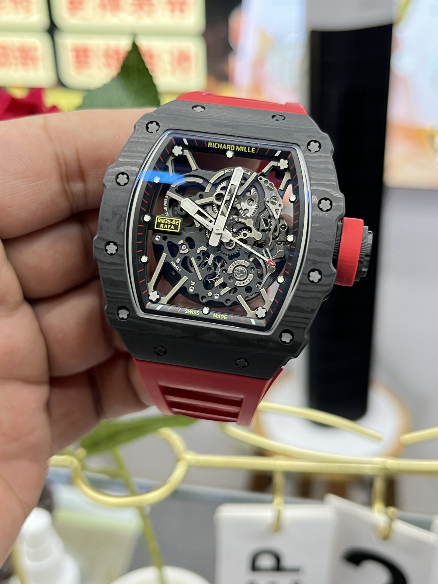 Richard Mille RM35-02 Carbon Fiber Swiss Replica Automatic Mechanical Watch - Image 3