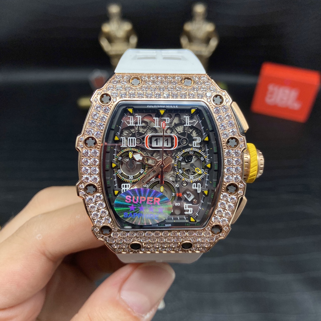 Richard Mille RM 11-03 Replica Watch For Men – Swiss Movement, Diamond-Set Bezel, Luxury Timepiece - Image 2