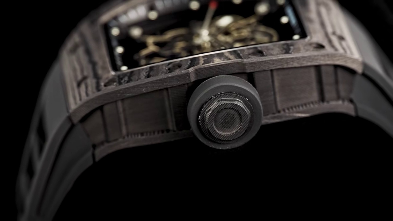 Swiss Replica Richard Mille RM55 – AAAAA Super Clone with Carbon Fiber Case & Rubber Strap - Image 7