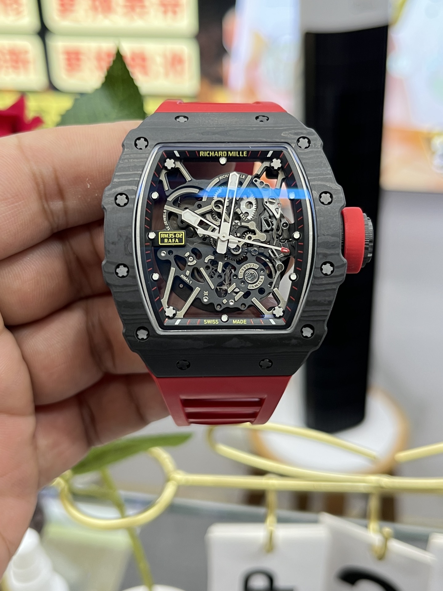 Richard Mille RM35-02 Carbon Fiber Swiss Replica Automatic Mechanical Watch - Image 5