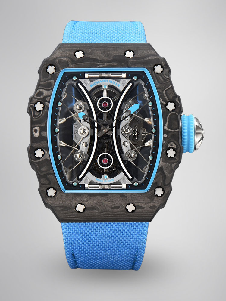 Richard Mille RM53-01 Tourbillon Replica Men’s Watch Carbon Fiber Case