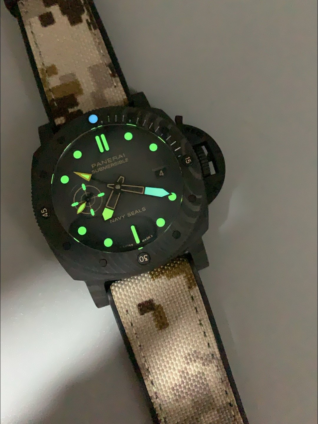 Panerai Submersible PAM1513 Carbotech GMT Navy Seals Edition 44MM（1;1Super Clone） - Image 8