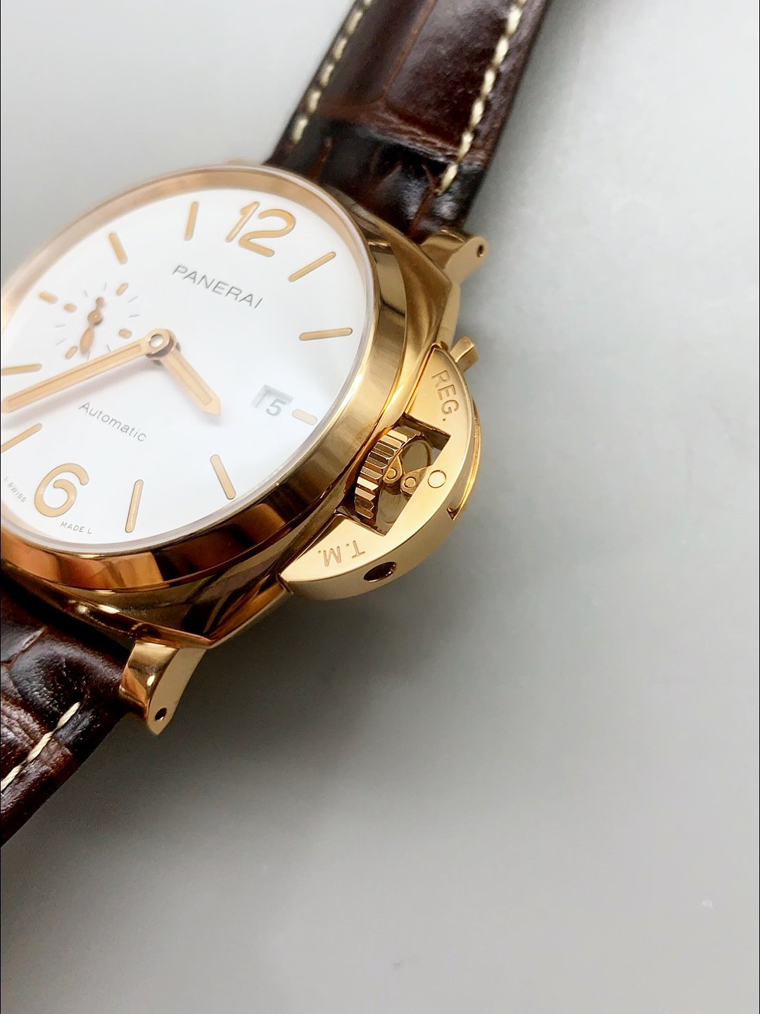 Panerai Luminor DUE PAM1042 Edition Rose Gold Casing 42MM(1:1Super Clone) - Image 4