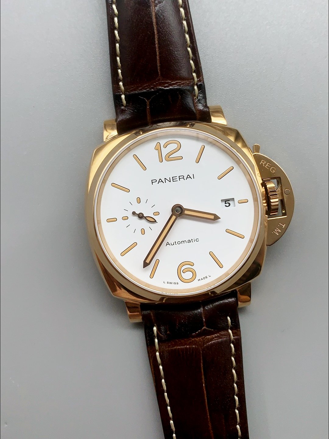 Panerai Luminor DUE PAM1042 Edition Rose Gold Casing 42MM(1:1Super Clone) - Image 2