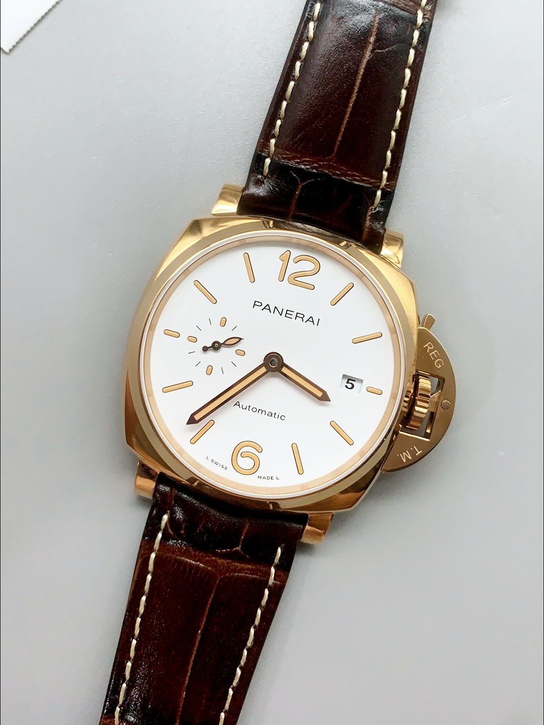 Panerai Luminor DUE PAM1042 Edition Rose Gold Casing 42MM(1:1Super Clone) - Image 3