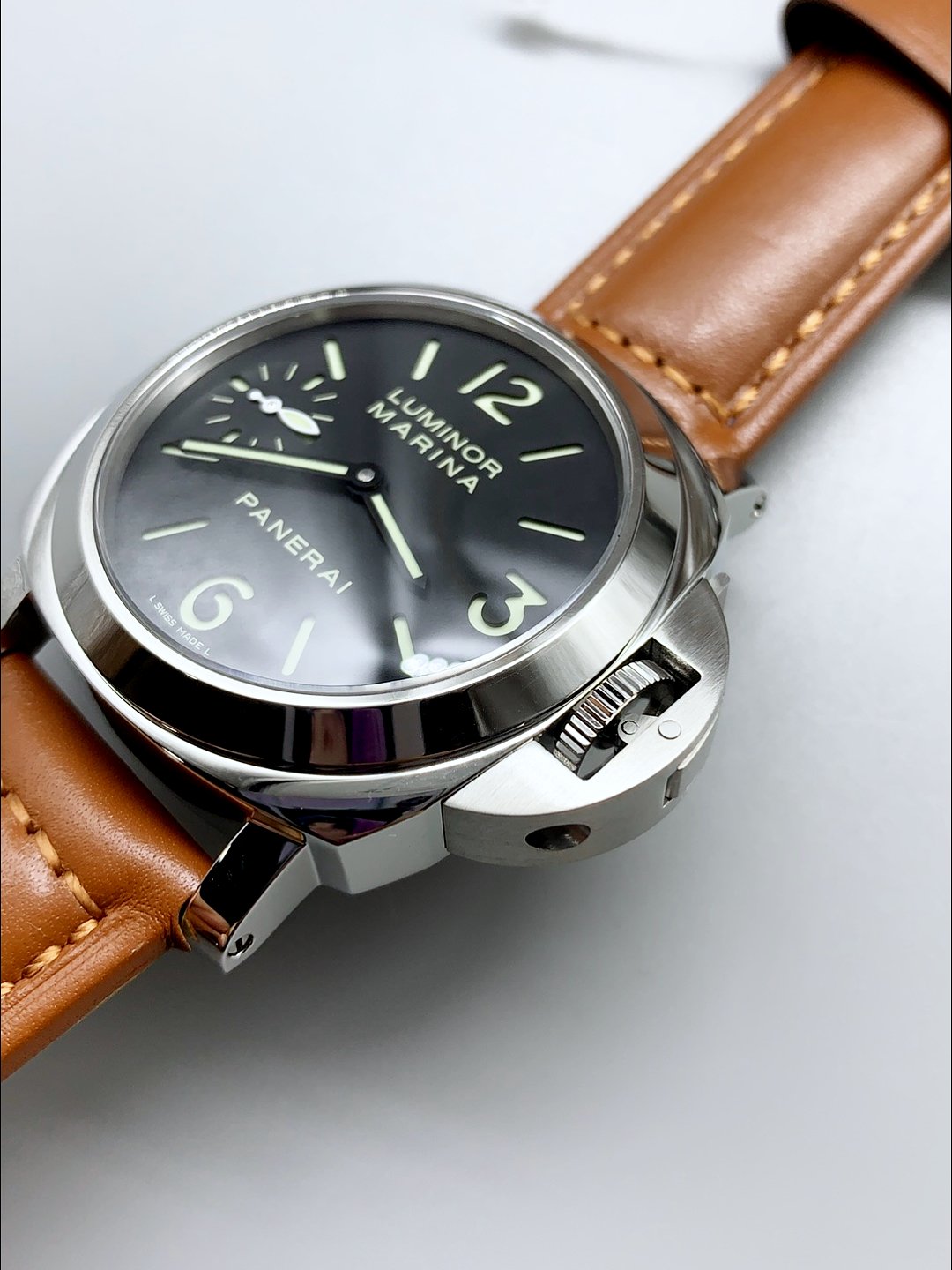Panerai Luminor PAM111 – SuperLume Hour Sandwich Dial Markers(1:1Super Clone) - Image 5