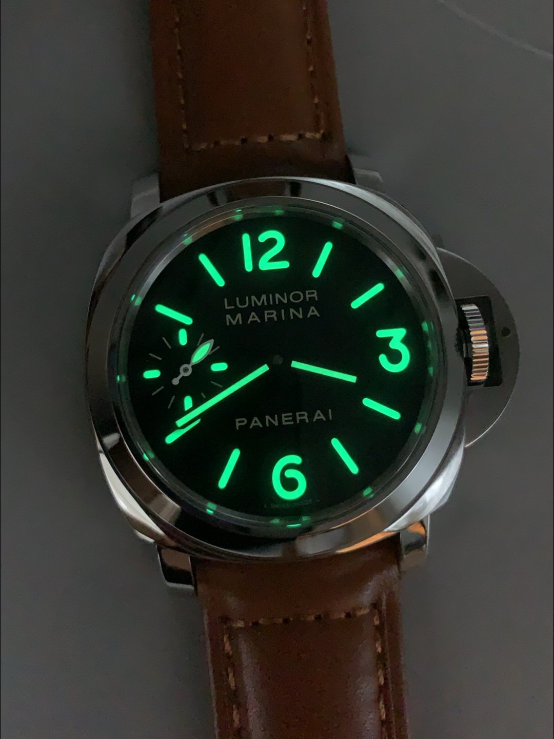Panerai Luminor PAM111 – SuperLume Hour Sandwich Dial Markers(1:1Super Clone) - Image 9