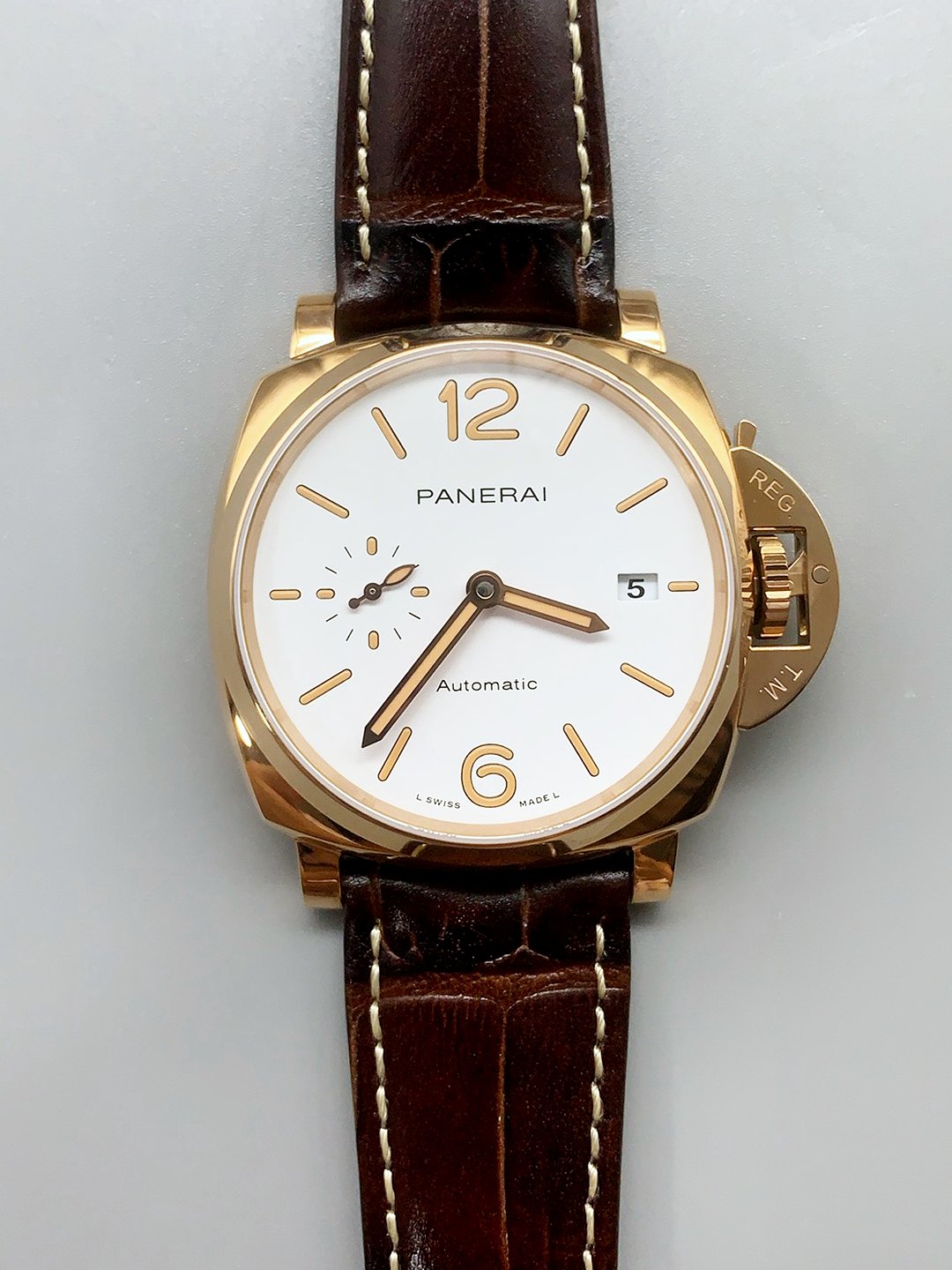 Panerai Luminor DUE PAM1042 Edition Rose Gold Casing 42MM(1:1Super Clone)