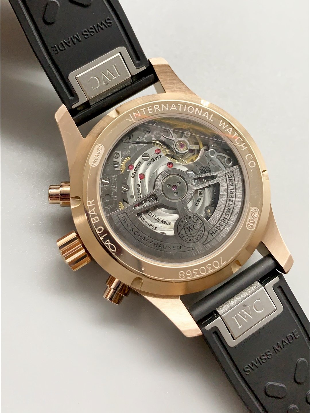 IWC Pilot’s IW388306 Chronograph 41 Mercedes-AMG Pertonas F1 Rubber Watch(1:1Super Clone) - Image 5