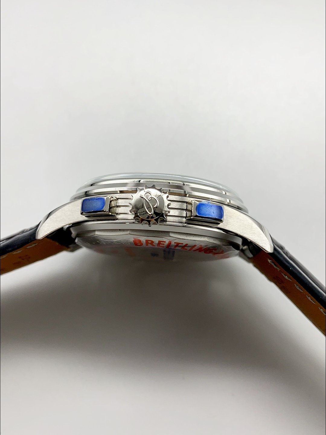 Breitling Premier B01 Chronograph Men’s Watch, Silver Panda Dial, Leather Strap(1:1 Super Clone) - Image 6