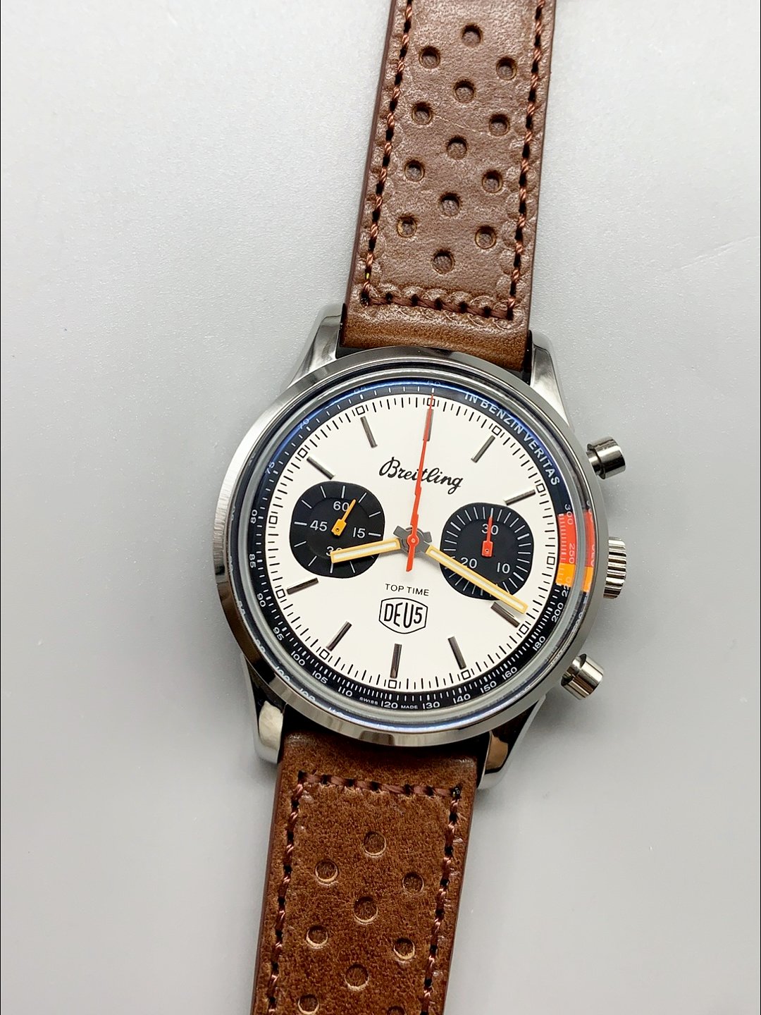 Breitling Top Time B01 Deus Edition Leather Strap (1:1Super Cloen) - Image 3