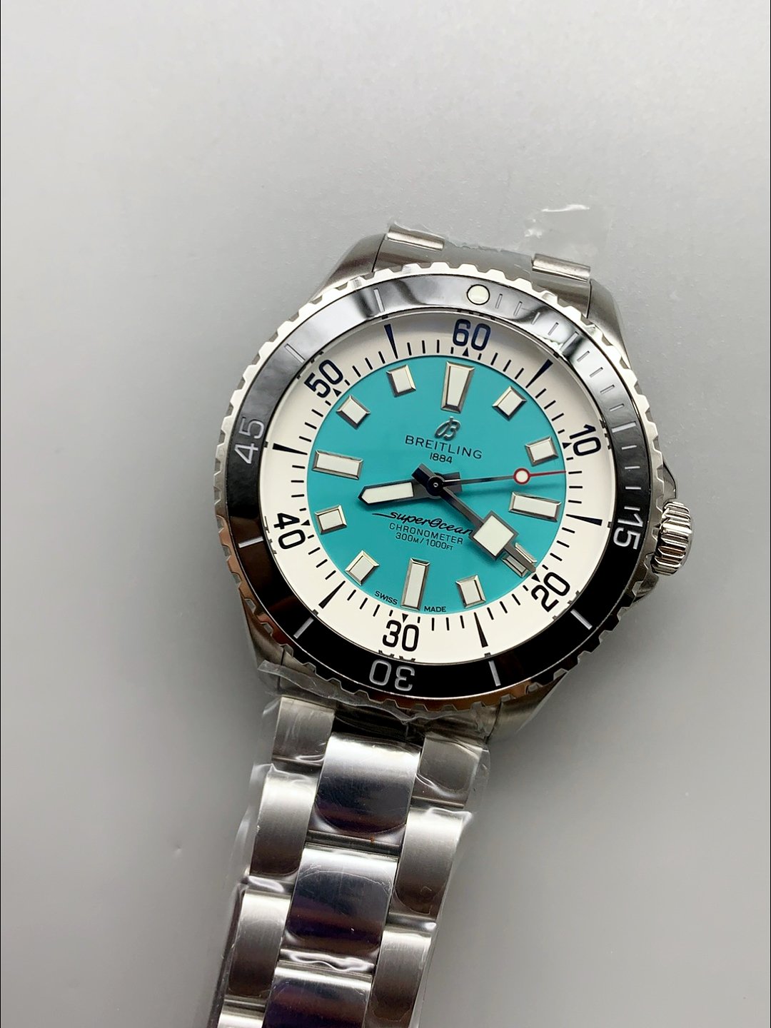 Breitling Superocean Disc in Blue Rubber A17376211L2S1 (1:1 Super Clone) - Image 3