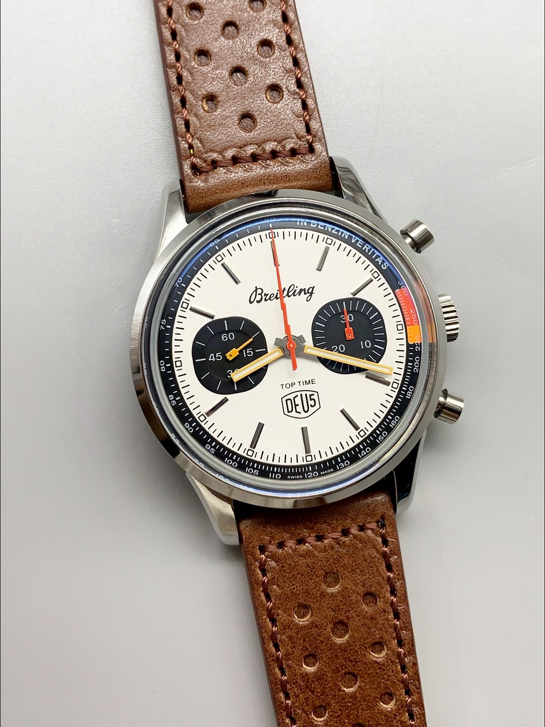 Breitling Top Time B01 Deus Edition Leather Strap (1:1Super Cloen) - Image 2