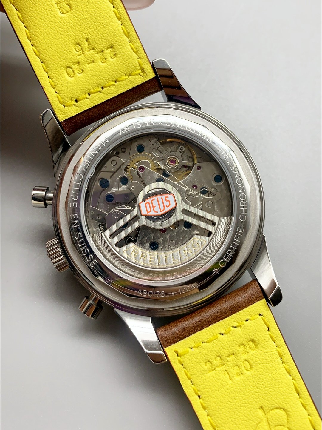 Breitling Top Time B01 Deus Edition Leather Strap (1:1Super Cloen) - Image 5