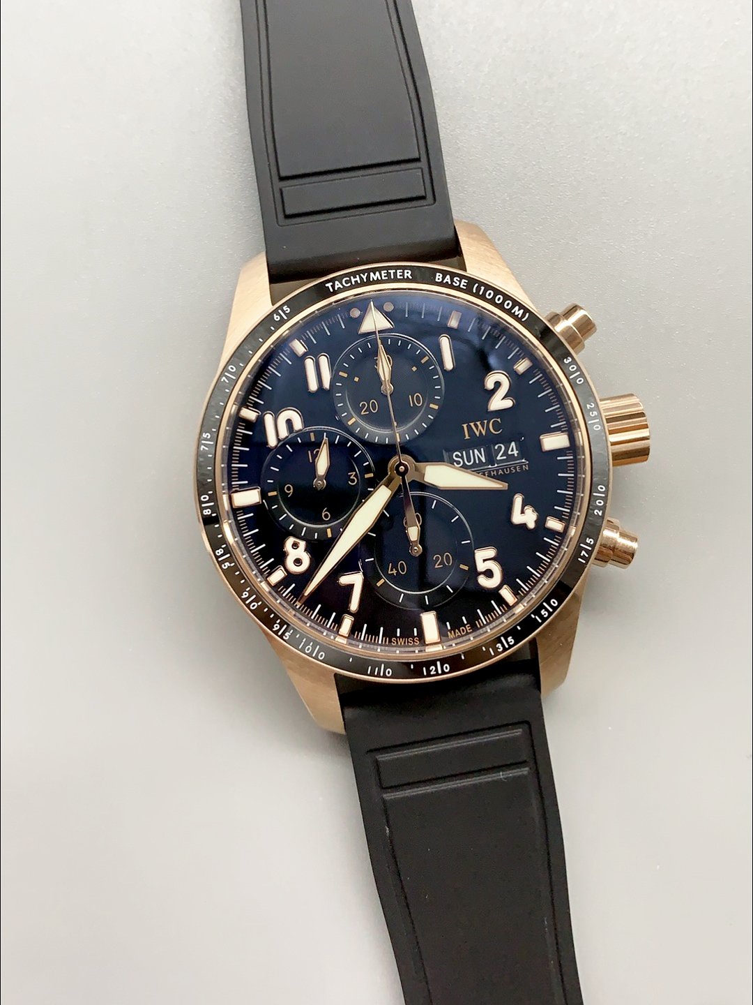 IWC Pilot’s IW388306 Chronograph 41 Mercedes-AMG Pertonas F1 Rubber Watch(1:1Super Clone) - Image 3