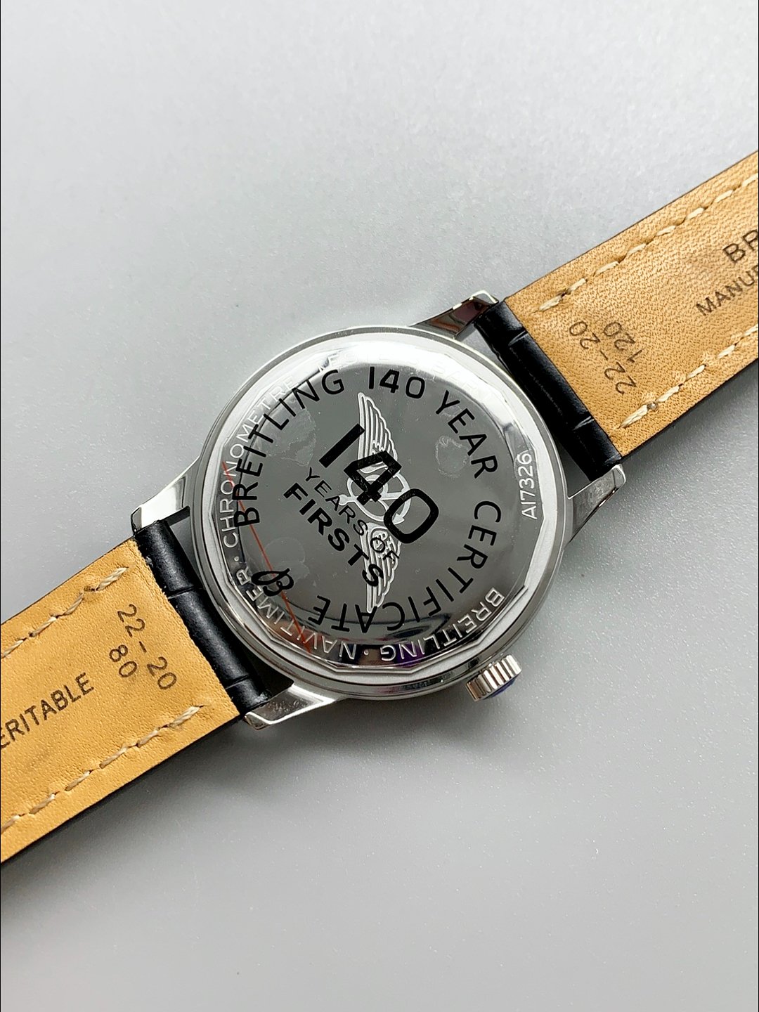 Breitling Navitimer 1 Automatic in Black Dial – Leather Strap (1;1Super Clone) - Image 4