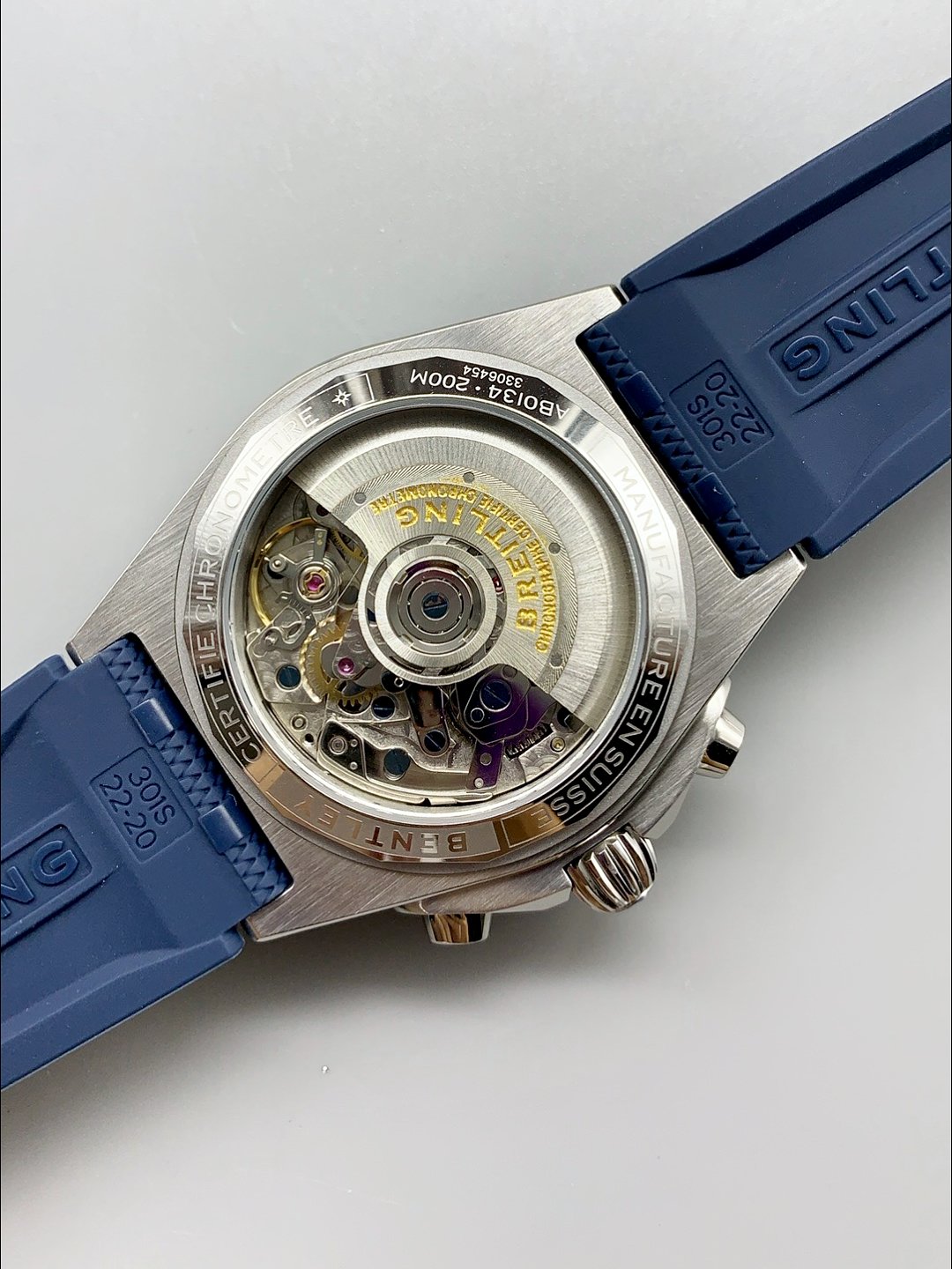 Breitling Chronomat B01 42 Edition Swiss 904L Steel Casing Blue Dial (1:1Super Cloen) - Image 4