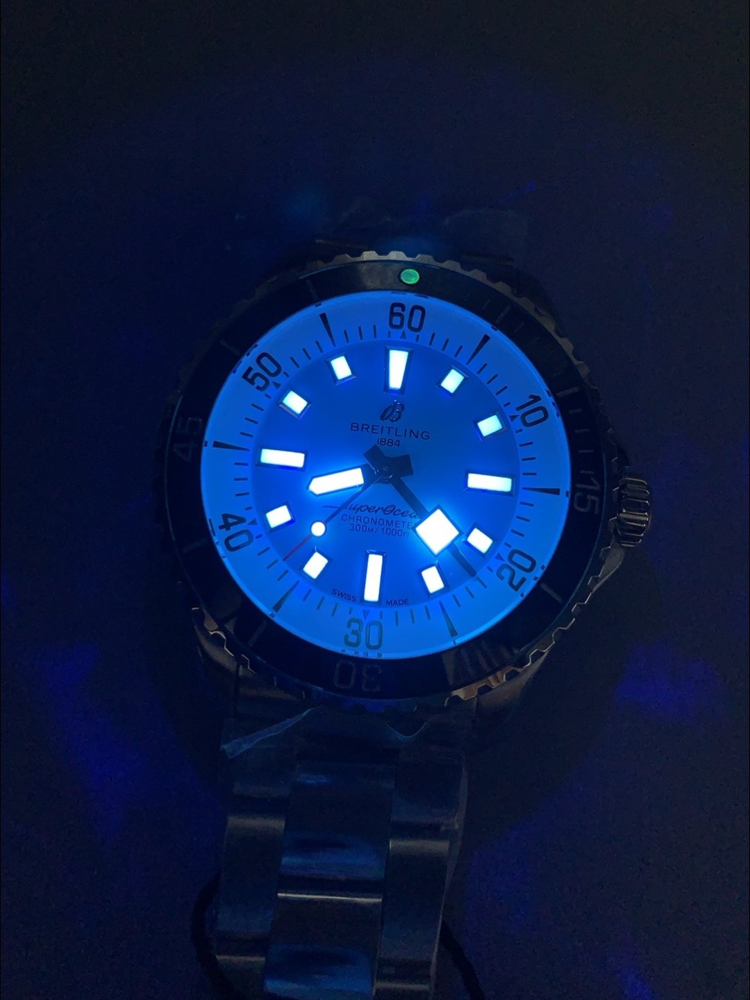 Breitling Superocean Disc in Blue Rubber A17376211L2S1 (1:1 Super Clone) - Image 9