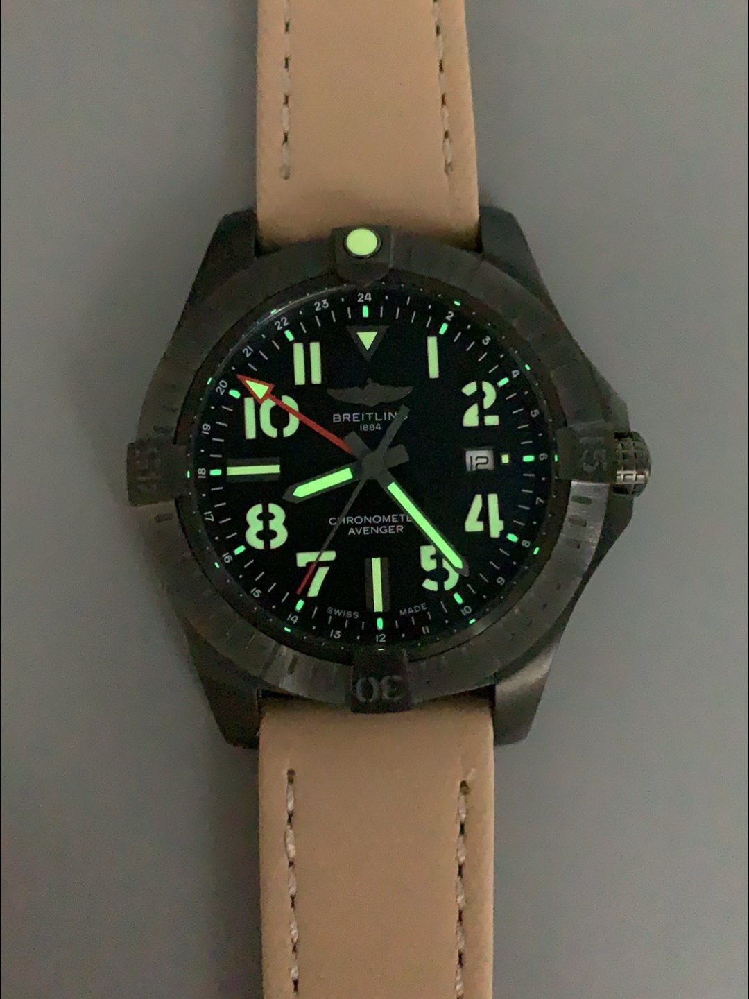 Breitling Avenger GMT 45V32395101B1X- Titanium Case(1:1Super Clone) - Image 9