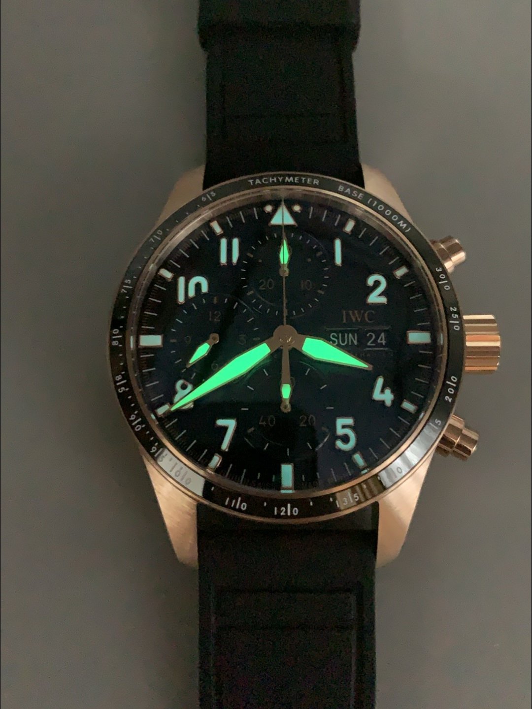 IWC Pilot’s IW388306 Chronograph 41 Mercedes-AMG Pertonas F1 Rubber Watch(1:1Super Clone) - Image 10