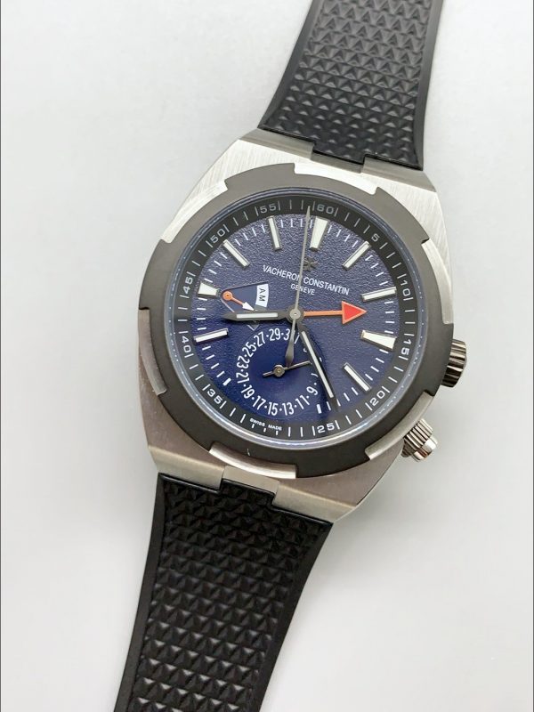 Vacheron Constantin Overseas Dual Time Titanium Watch in Blue Dial(1:1Super Clone) - Image 3