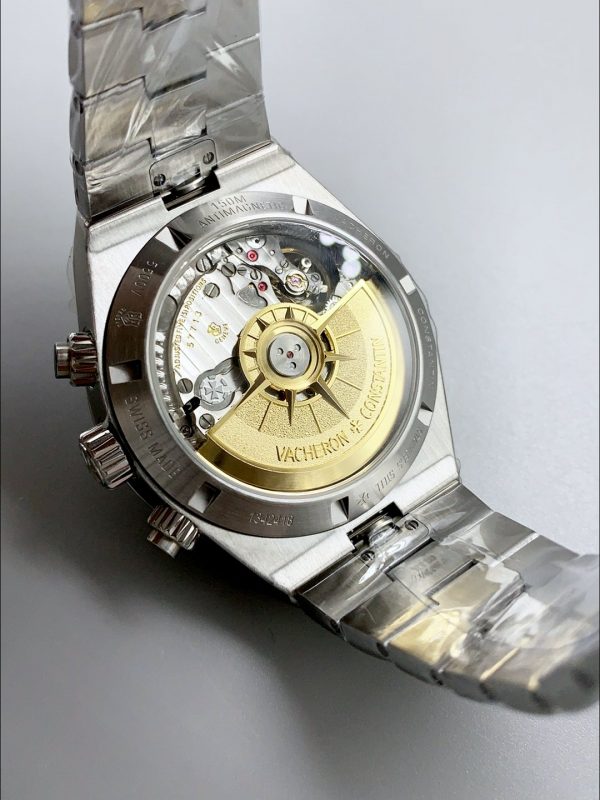 Vacheron Constantin Overseas Chronograph White Dial – Stainless Steel Strap(1:1Super Clone) - Image 5