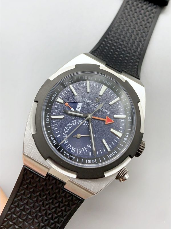 Vacheron Constantin Overseas Dual Time Titanium Watch in Blue Dial(1:1Super Clone) - Image 4
