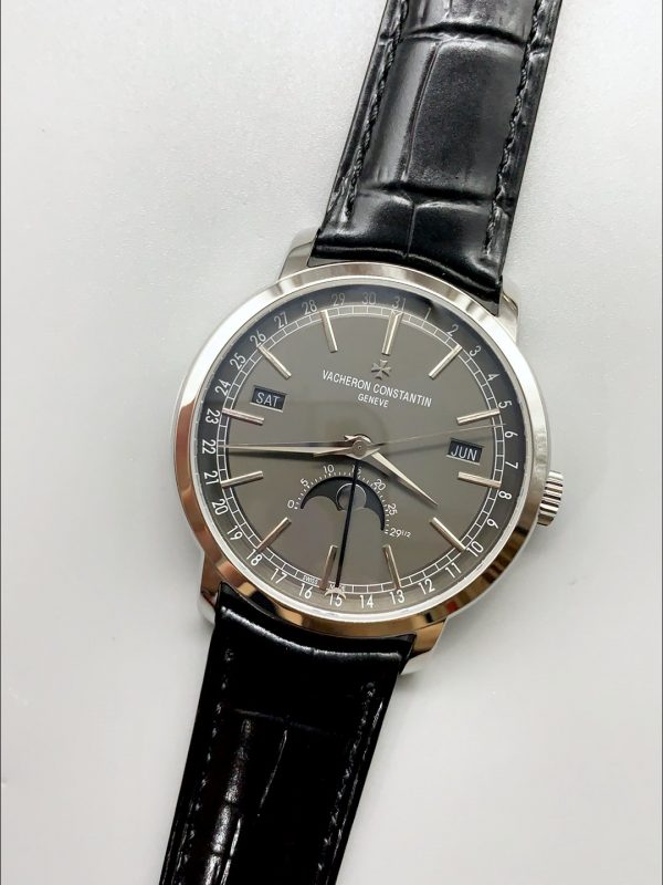 Vacheron Constantin Traditionelle Complete Calendar White Gold Plating Grey Dial (1:1Super Clone) - Image 3