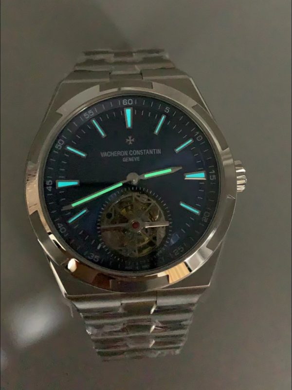 Vacheron Constantin Overseas Tourbillon Stainless Steel in Blue Dial(1:1Super Clone) - Image 8