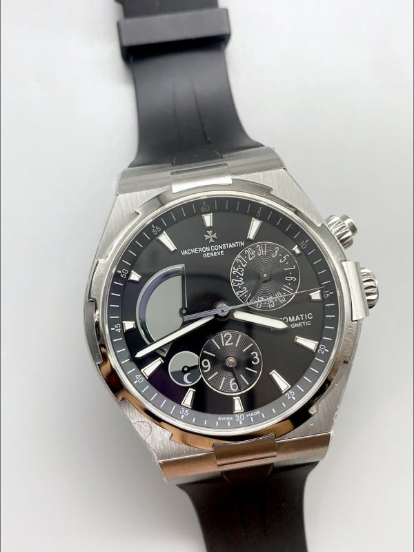 Vacheron Constantin Overseas Chronograph White Dial – Stainless Steel Strap(1:1Super Clone) - Image 4
