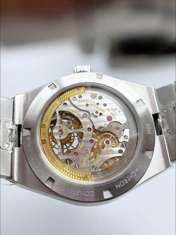 Vacheron Constantin Overseas Tourbillon Stainless Steel in Blue Dial(1:1Super Clone) - Image 4