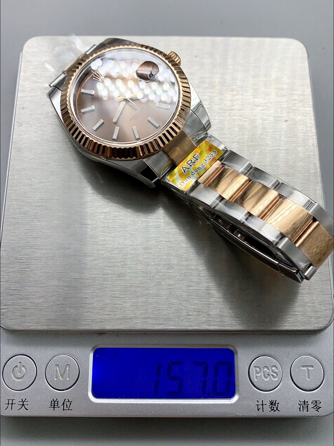 Rolex Datejust 41MM Two Tone Rose Gold Plating Brown Dial Watch(1:1Super Clone ) - Image 10