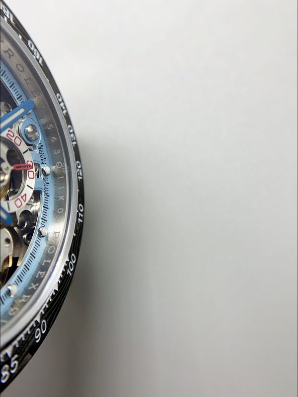 Rolex Daytona Artisans De Geneve Stainless Steel Watch Black Carbon Bezel Watch(1:1Super Clone ) - Image 5
