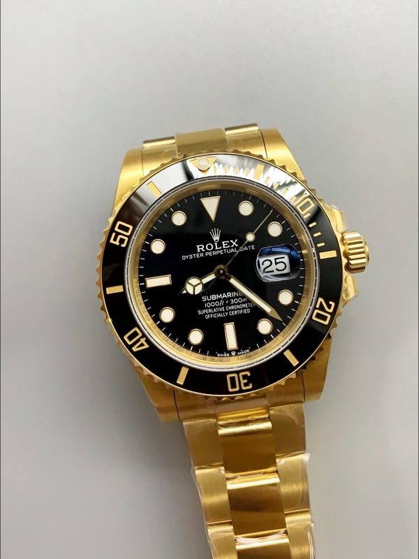 Rolex Submariner 41MM Date Ceramic Gold m126618ln -904L Steel Watch（1:1Super Clone） - Image 2