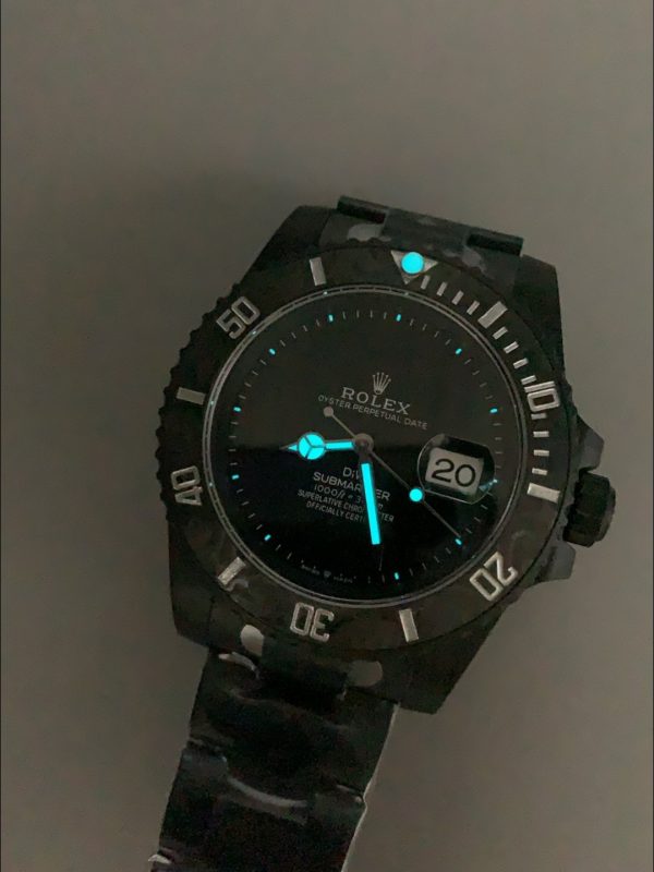Rolex Submariner DiW DLC Coated Steel Casing Black Ceramic Bezel Edition Watch(1:1Super Clone） - Image 11