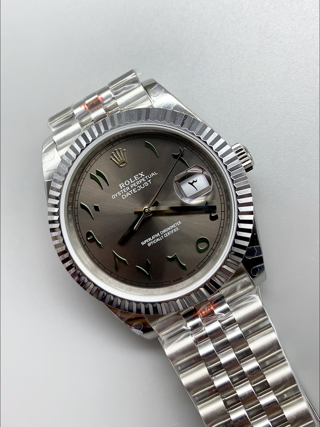 Rolex Datejust M126300 41MM ETA3235 Grey Arabic Dial – 904L Steel Casing(1:1Super Clone） - Image 2