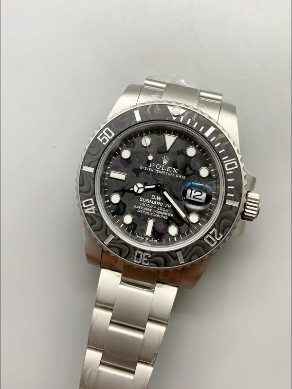 Rolex Submariner DiW Stainless Steel Casing Black Ceramic Bezel Edition Watch(1:1Super Clone） - Image 2
