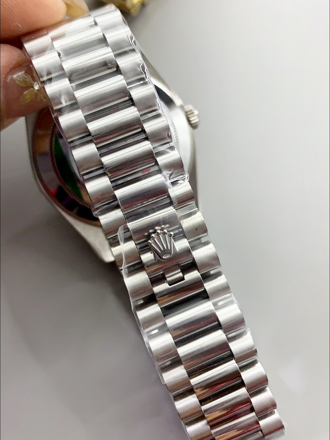 Rolex Day Date Presidential M228206-0004 904L Steel 40MM – Light Blue Dial （1:1Super Clone） - Image 8