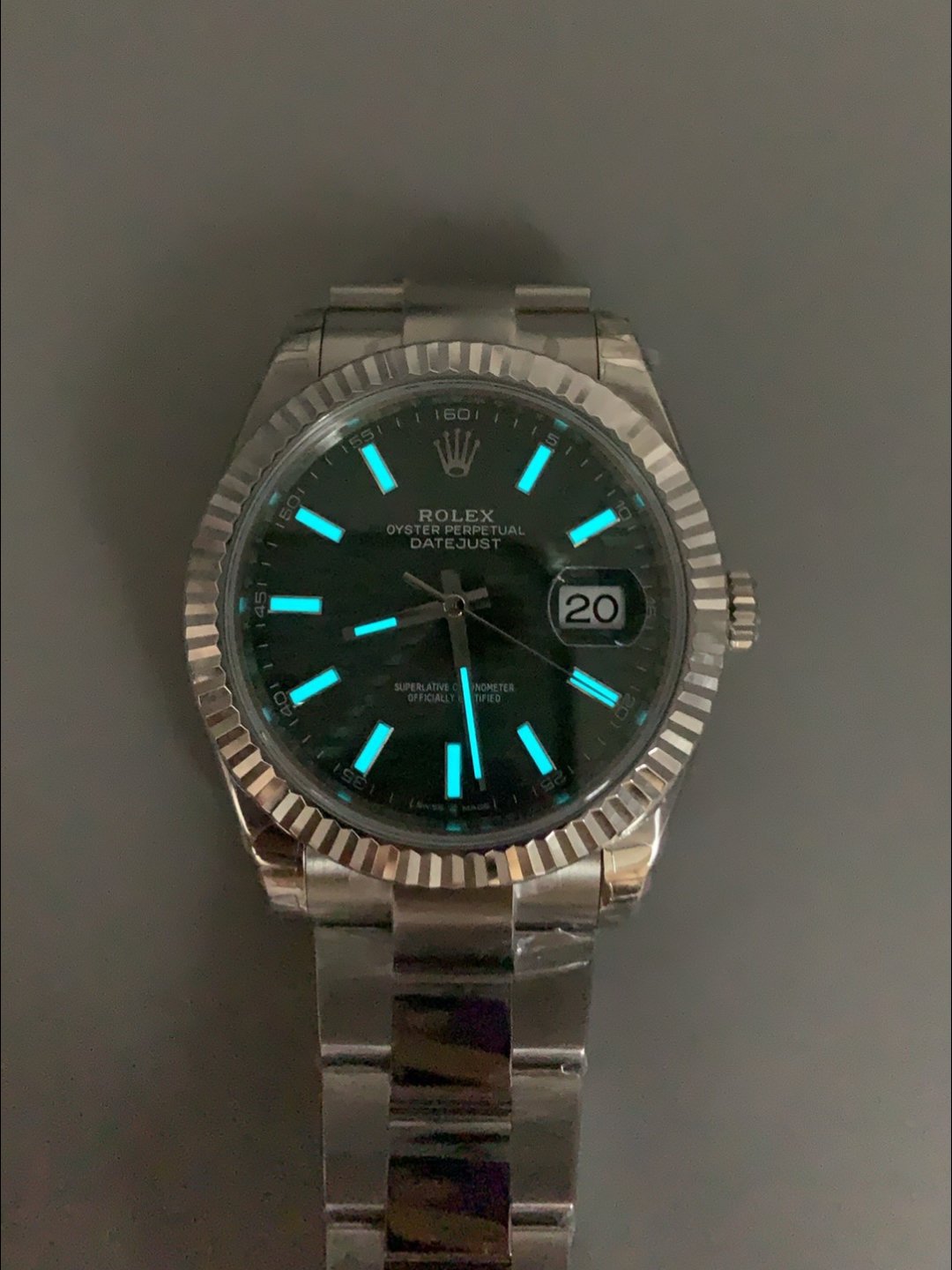 Rolex Datejust Cal.3235 Movement 904L Steel 41MM – Green Fluted Motif Dial (1:1Super Clone) - Image 9