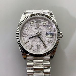 Rolex Day Date Presidential 904L Steel 40MM – Grey Dial (1:1Super Clone）