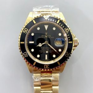 Rolex Submariner 16618 Gold Watch with Swiss 3135 Movement(1:1Super Clone）