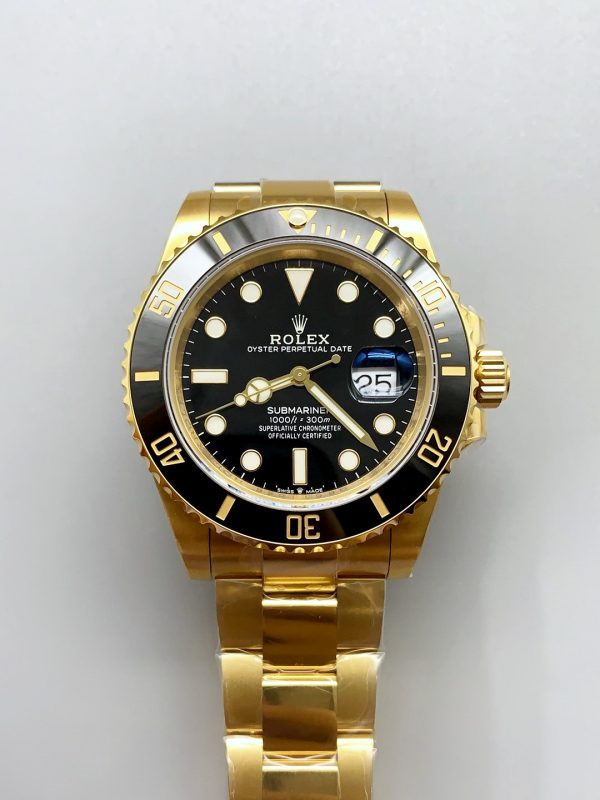 Rolex Submariner 41MM Date Ceramic Gold m126618ln -904L Steel Watch(1:1Super Clone)
