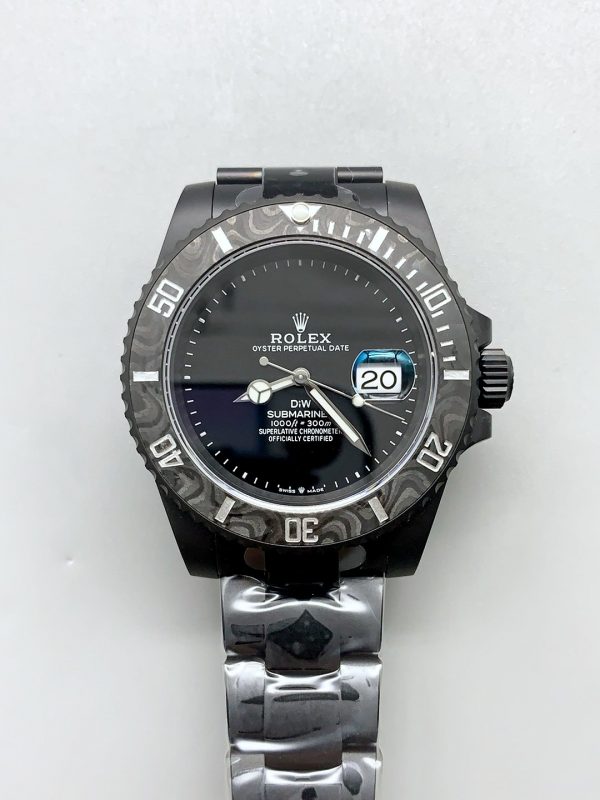 Rolex Submariner DiW DLC Coated Steel Casing Black Ceramic Bezel Edition Watch(1:1Super Clone）
