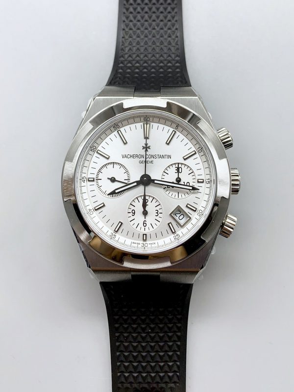 Vacheron Constantin Overseas Chronograph White Dial – Rubber Strap(1:1Super Clone)